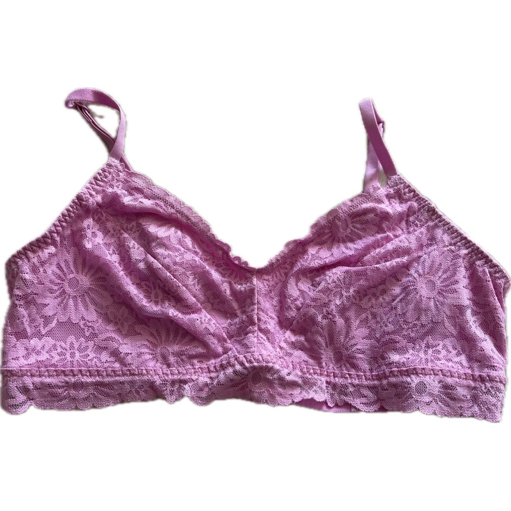 VS PINK Lace Bralette in Pink (Large) NWOT